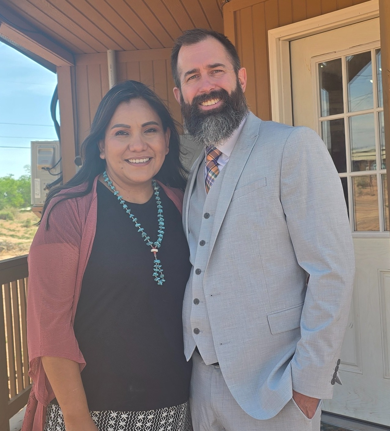 Pastor Brandon Ewer and his wife
